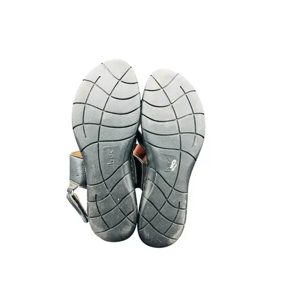 b.o.c Black Strappy Comfort Sandals 8M – Minimalist Y2K Summer Shoes - Picture 3 of 5